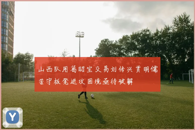 山西队用葛昭宝交易刘传兴贾明儒苦守板凳进攻困境亟待破解